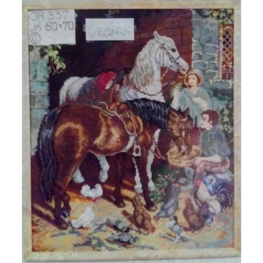 KRUISSTEEK KRISTIK ORCHID MOTIF KUDA or 337