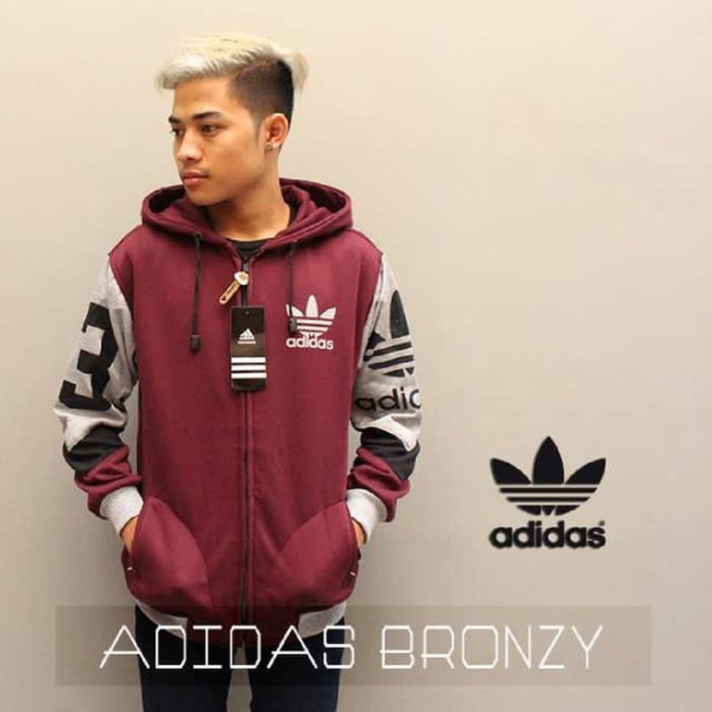 Jaket Adidas Bronzy Maroon