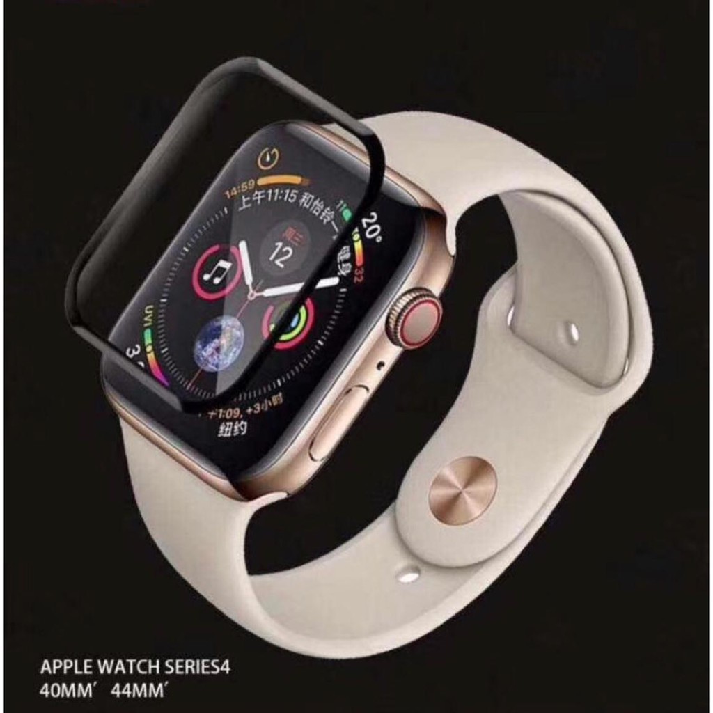 Tempered Glass Iwatch Series 4 40mm - 44mm Full Cover - Tempered Curve Iwatch