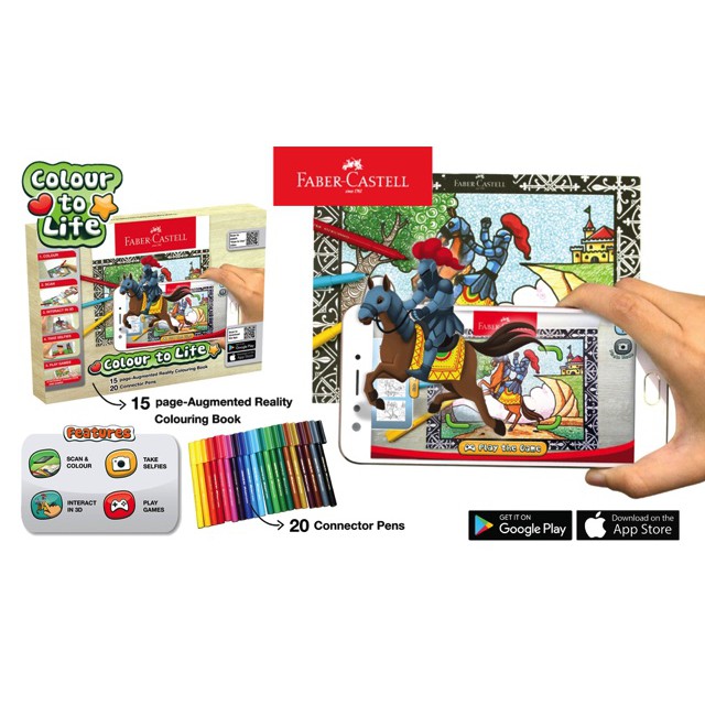 Download Faber Castell Colour To Life Game Color Connector Pens Colouring Book Shopee Indonesia