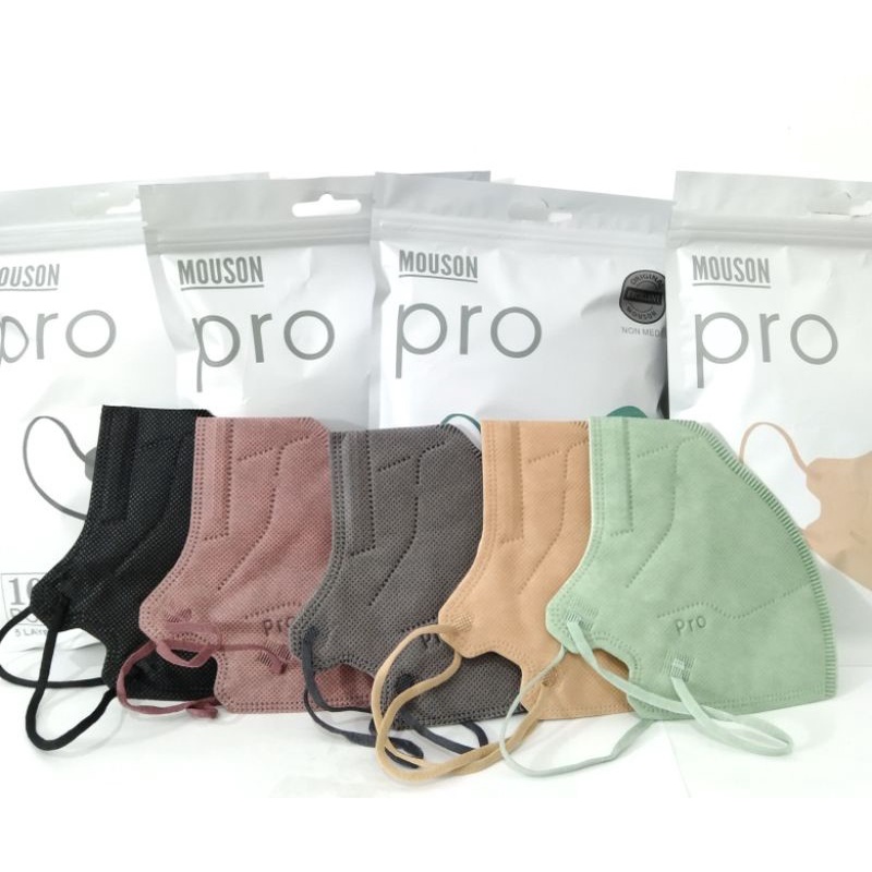 Masker KN95 Pro Mouson Warna Warni | KN 95 Mouson Pro 1pack Isi 10pcs Mask