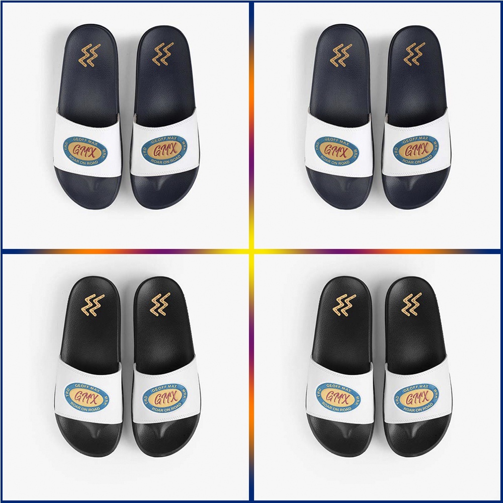 Sandal Athletica by Geoff Max Original Erdha White Black Slide Flip Pria Wanita Gmx Asli Gmx Geof As