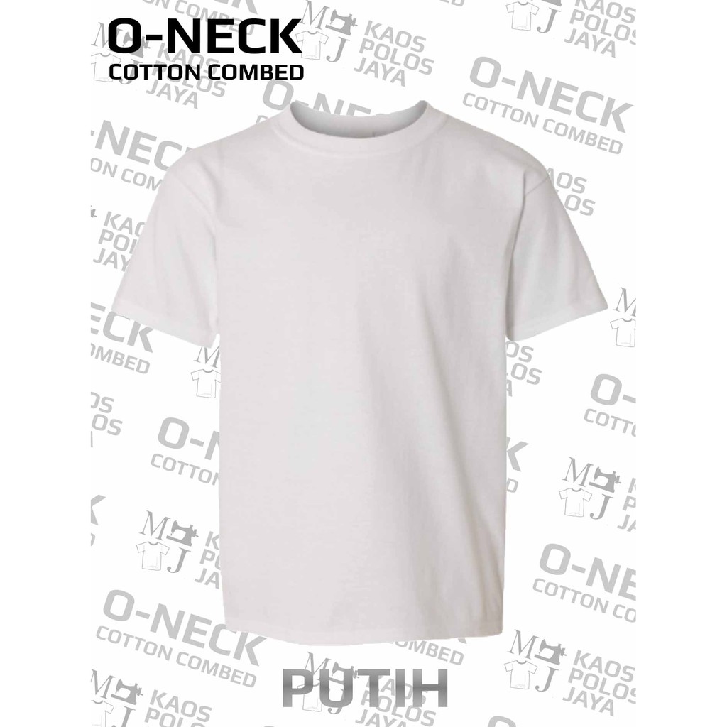  Kaos  Polos  100 cotton  combed  30s Kaos  polos  putih 