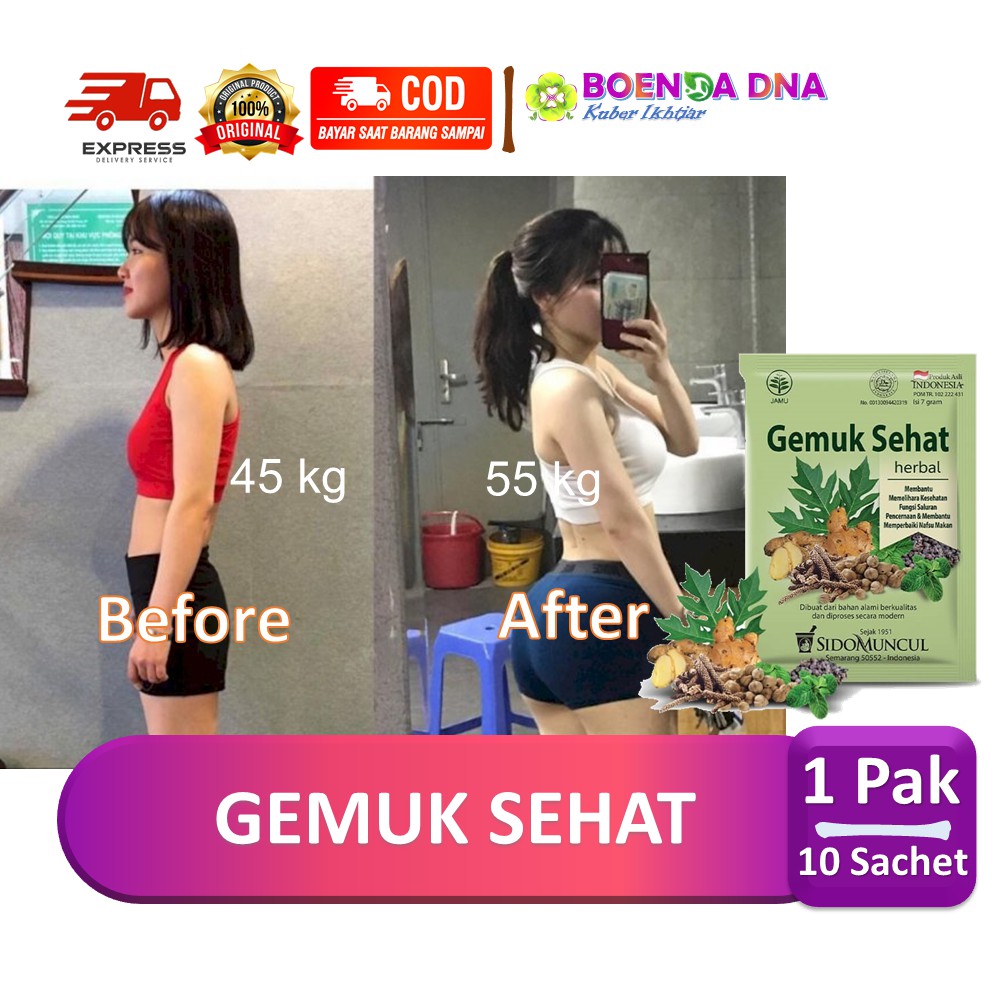 

Jamu Gemuk Sehat Sidomuncul 10 Sachet
