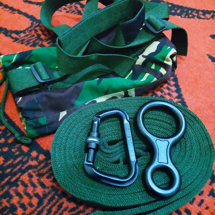 Terlaris webbing carabiner delta screw figure 8 jatah tni-karabiner-karabinir