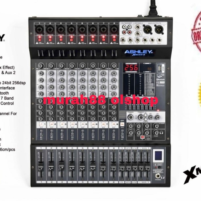 Mixer audio Ashley xman 8 /xman8/xman-8 8ch Bluetooth original