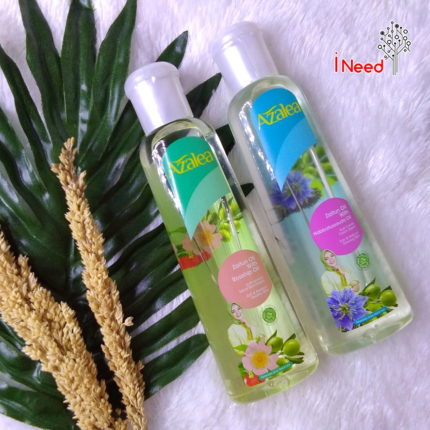 (INEED) AZALEA Zaitun Oil with Rosehip Oil / Habbatussauda / Deep Hydration Rose Water 75ml 150ml