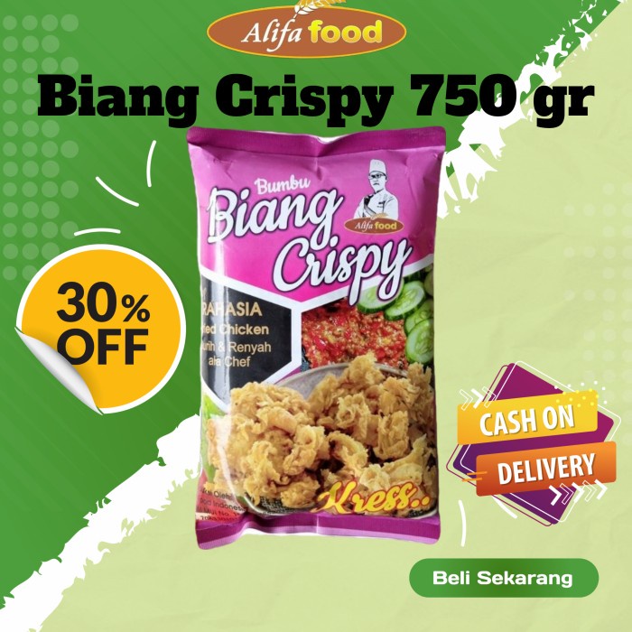 

BISA COD tepung bumbu biang crispy 750 gr alifa food