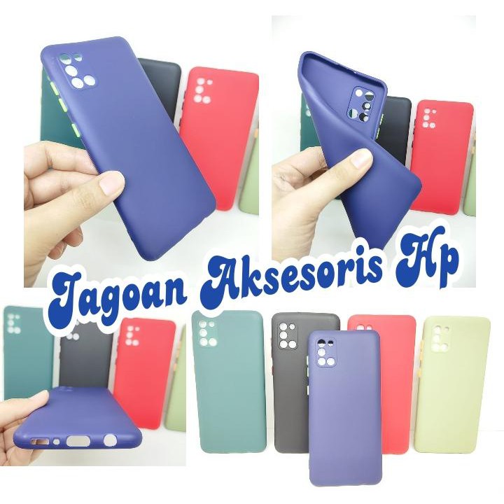 SMPC TPU Candy Samsung A31 A315F 6.4 inch SoftCase Macaron Protection Camera Tombol Warna