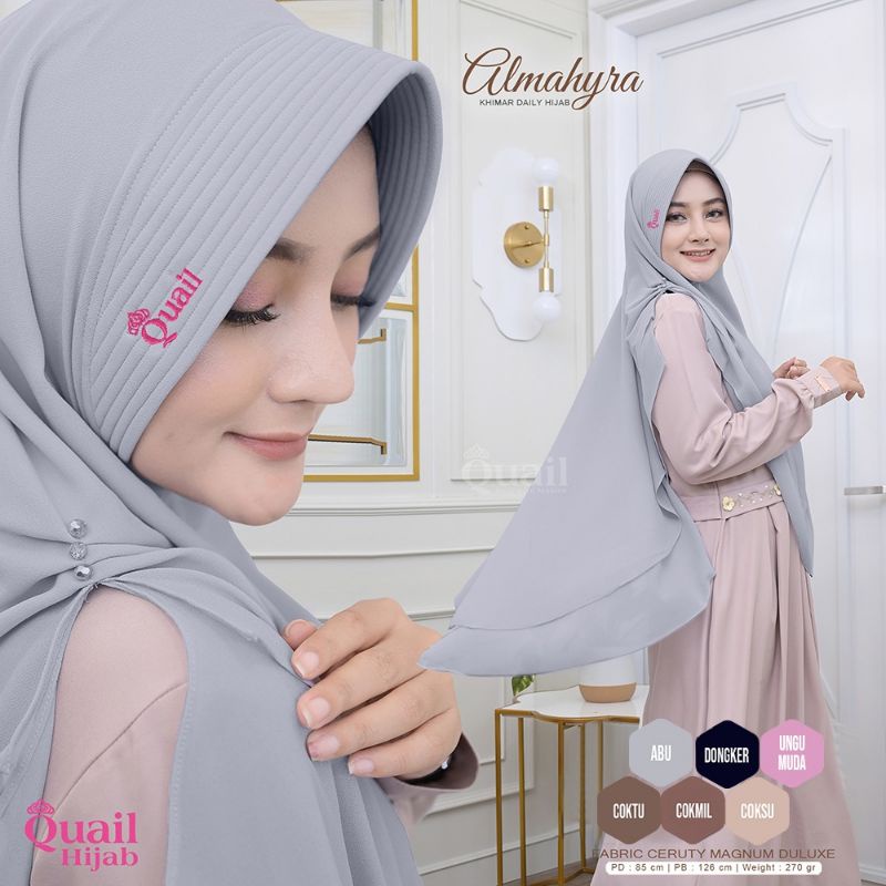ALMAHYRA QUAIL HIJAB KHIMAR PESTA KHIMAR KONDANGAN