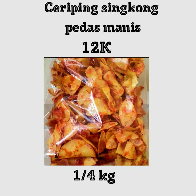 

Snack ceriping singkong pedas manis 250gr murah by Mama Fitato