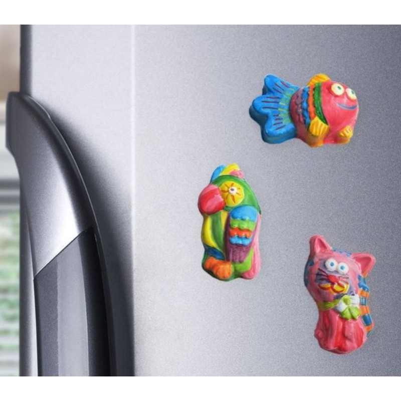 DIY Mould &amp; Paint Fridge Magnet kulkas prakarya