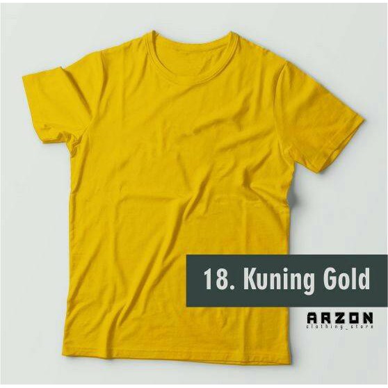 Kaos Polos Kuning GOld Arzon