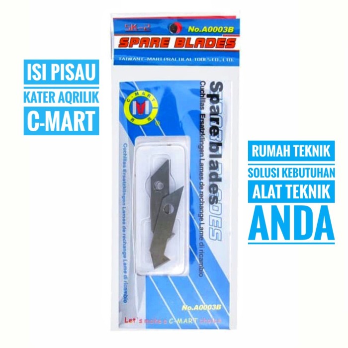 

UKIR-ALAT- C-MART ISI PISAU CUTTER AQRILIK C-MART -ALAT-UKIR.