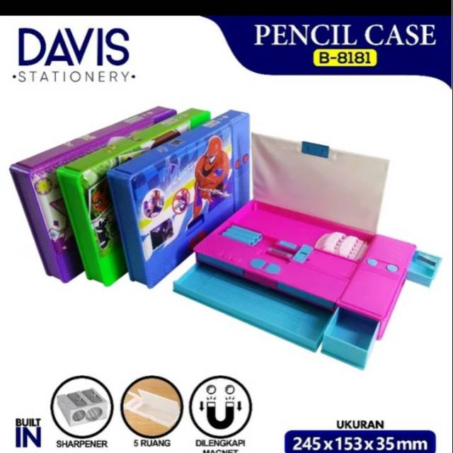 

Pensil case - tepak pensil - pansel dua sisi - perlengkapan sekolah anak - perlengkapan murah