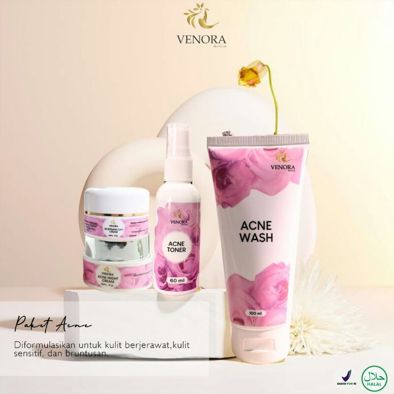Jual paket Acne venora skincare Shopee Indonesia