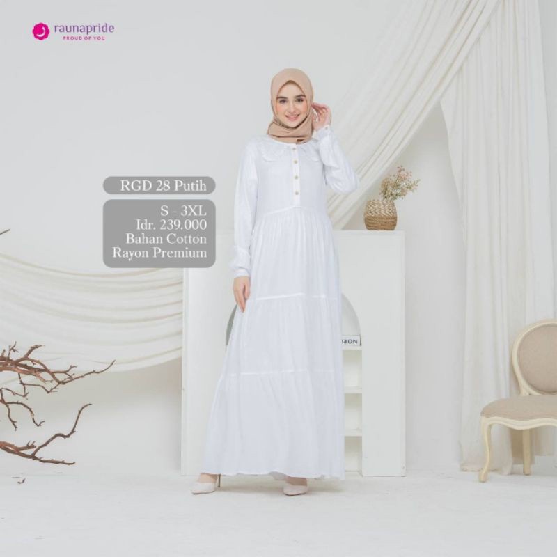 Gamis Rayon Premium - RGD 28 - Rauna gamis dewasa - Raunapride