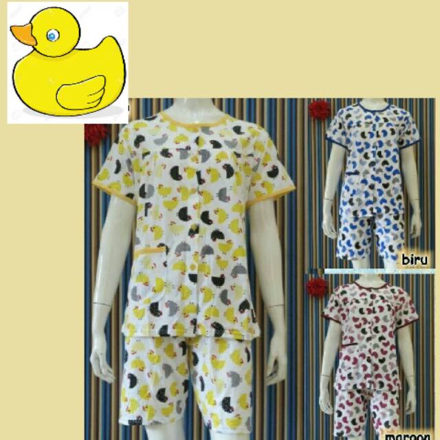 Piyama kaos &quot;DUcK&quot; Celana ¾