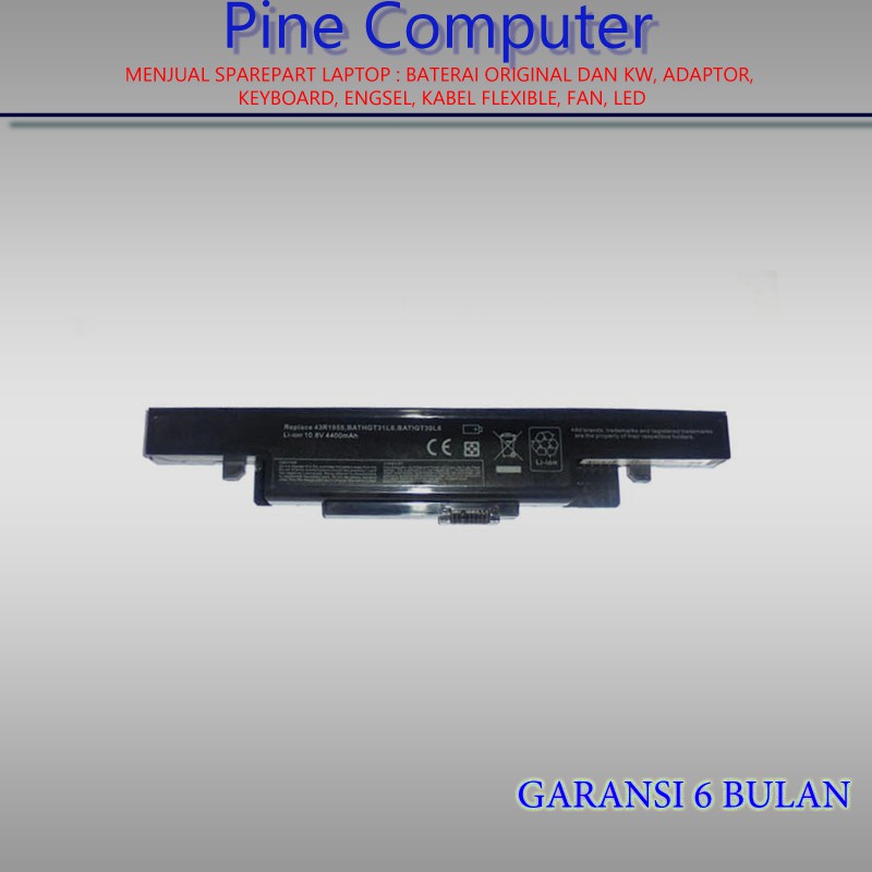 BATERAI LENOVO Y410P Y510P Y490 43R1955 BLACK