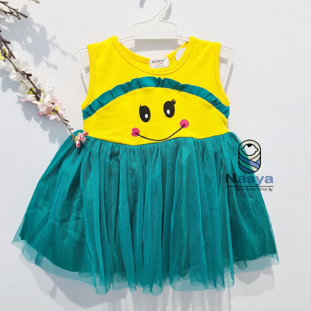 [MK-007] Dress Anak / Dress Tutu Amena anak 1 tahunan Keren