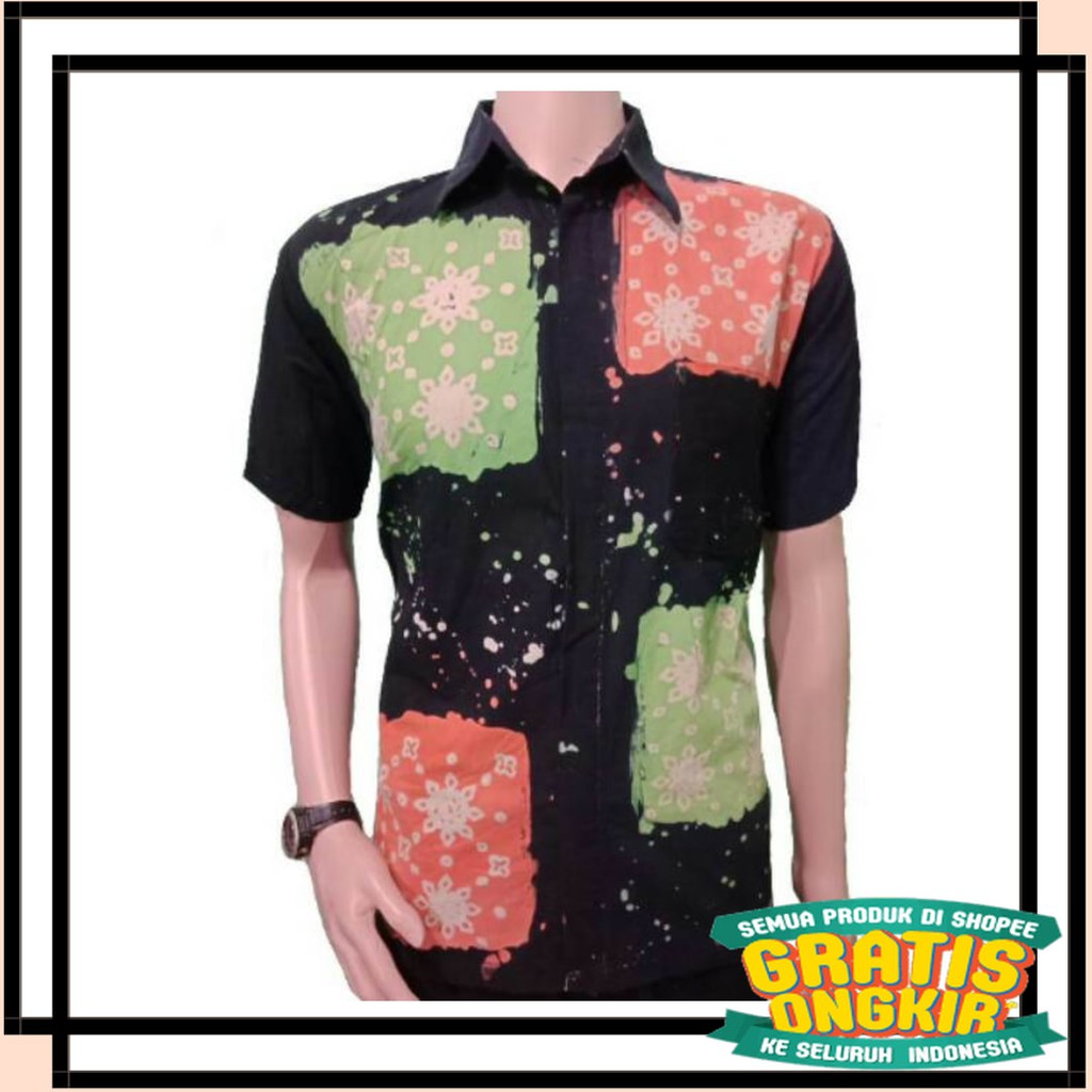 MOTIF TERBARU MODEL KOREA BATIK KEKINIAN SEMARANG / kemeja batik
