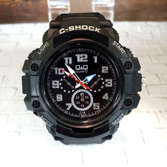 Bayar Ditempat [C.O.D] Jam Tangan QQ Rubber Jarum Anti Air / Jam Olahraga Pria / Jam Tangan Sporty Pria / Jam Tangan Waterresistant