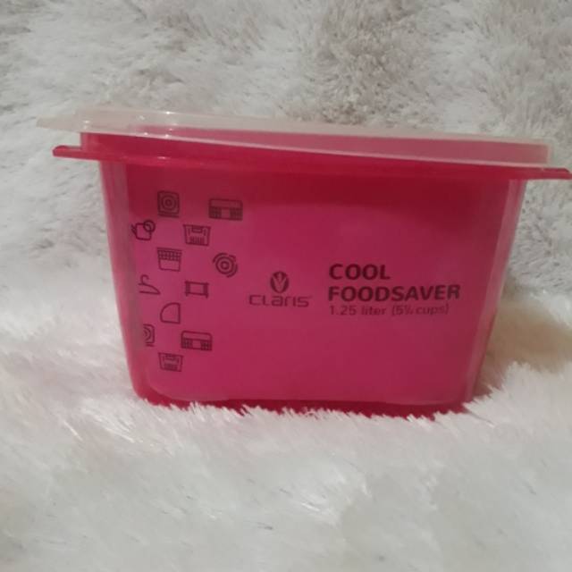 Claris food saver 1,25L pink