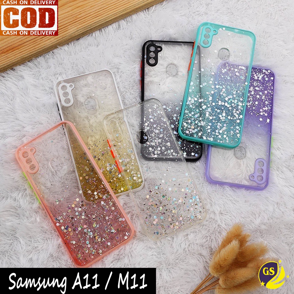 Samsung A03 A03S A03 Core A02S A31 A51 A71 A02 M02 A21S A11 M11 Case Dove Glitter Bling Star Light Candy  Camera Macaron Gliter Pelindung Kamera