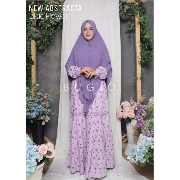 DRESS NEW ABSTRACTA LILAC FLOWER BUGIO