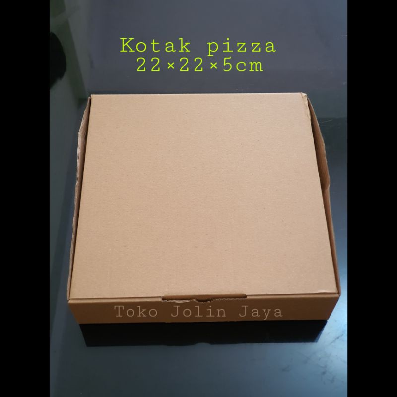 

1 lbr kotak kardus pizza 22×22×5cm