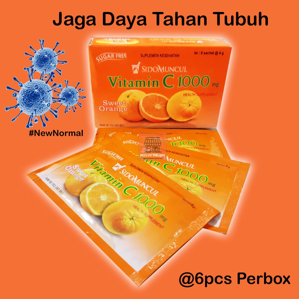 Jual Sidomuncul Vitamin C 1000mg Sidomuncul C1000 Orange Sugar Free Jaga Daya Tahan Tubuh Indonesia Shopee Indonesia