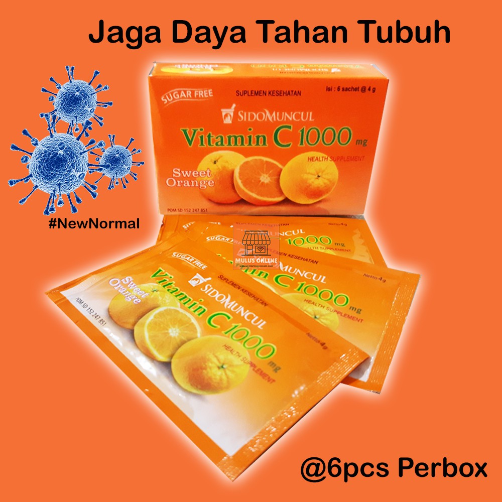 Jual Sidomuncul Vitamin C 1000mg Sidomuncul C1000 Orange Sugar Free Jaga Daya Tahan Tubuh Indonesia Shopee Indonesia