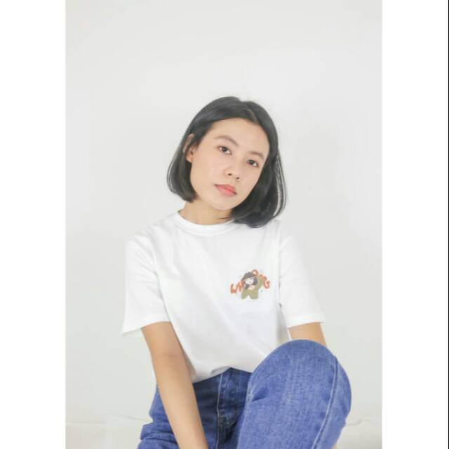 WHOOPS T - SHIRT / T-SHIRT / T-SHIRT WANITA / KAOS / KAOS PUTIH