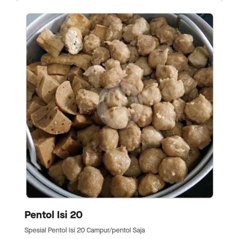 

pentol isi 20