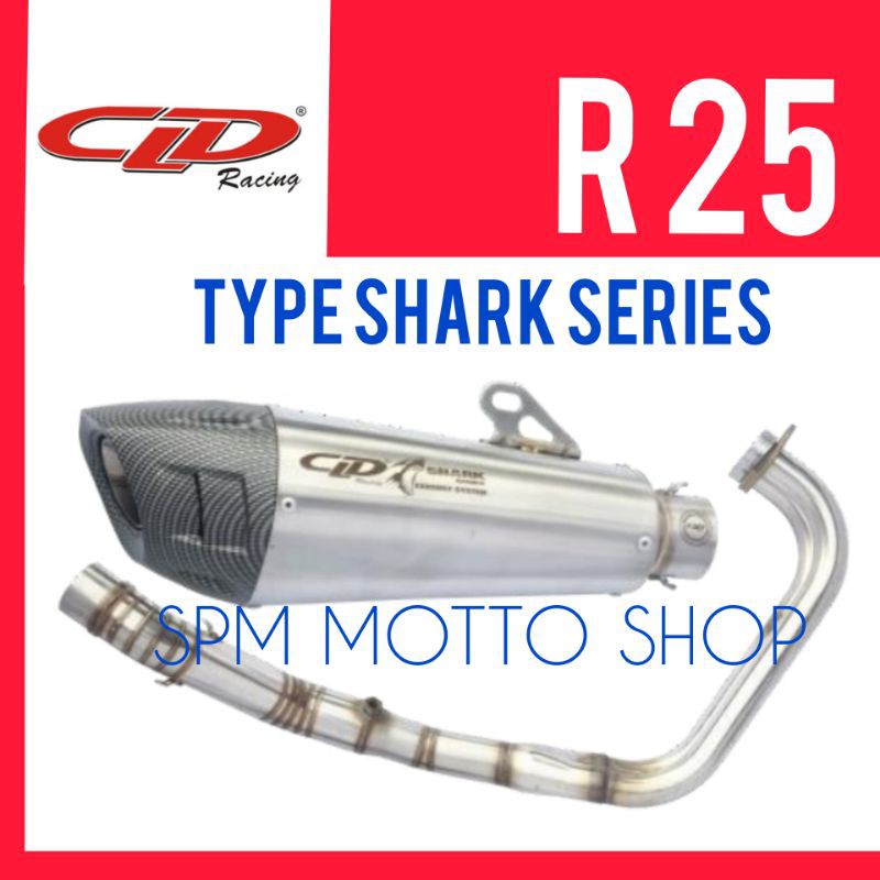 Knalpot CLD Racing R25 Type Shark Series ORIGINAL