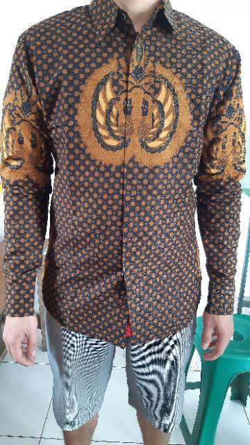 Gurdo Truntum Kemeja Batik Pria Lapis Furing Katun Primisima Batik Solo Batik Klasik Teruntum