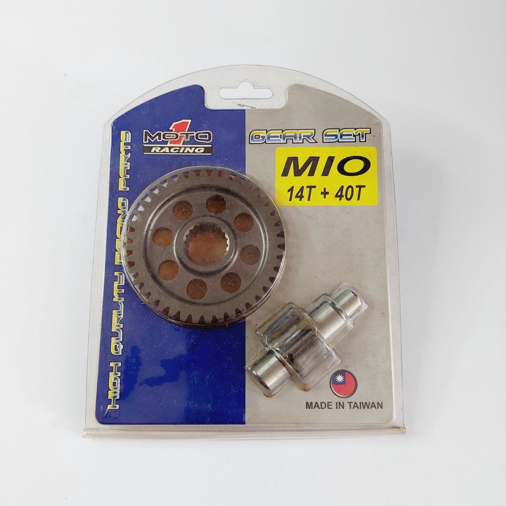 GIR GEAR RATIO RASIO MOTO1 MOTO 1 MIO SOUL NOUVO 14T 40T DRAG BIKE ROAD RACE HARIAN ORIGINAL
