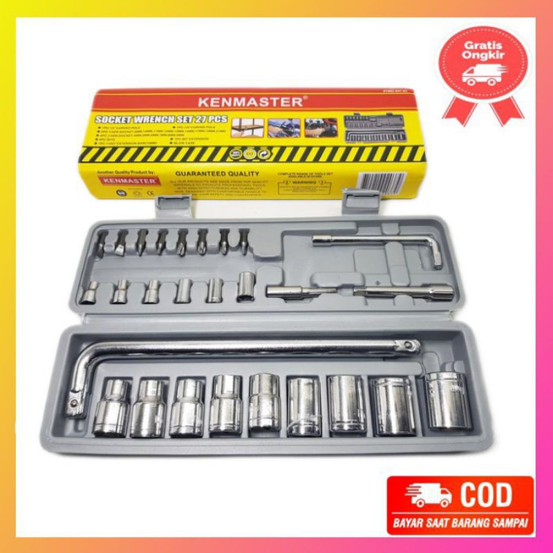 Kunci Shock / sok set 27 Pcs Merek Kenmaster Original