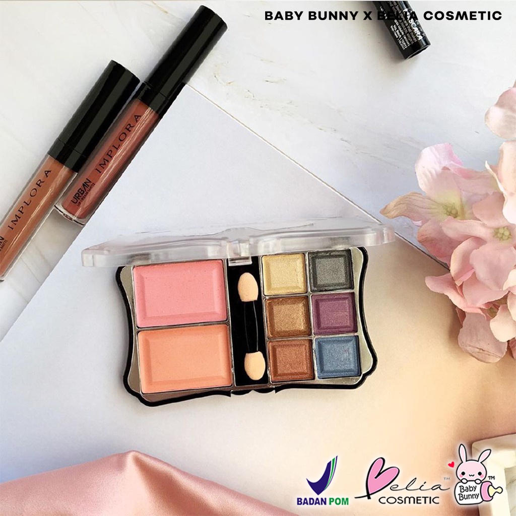 ❤ BELIA ❤ Implora Eyeshadow Pallete + Blush On ( Palet Eyeshadow ) Palette | BPOM