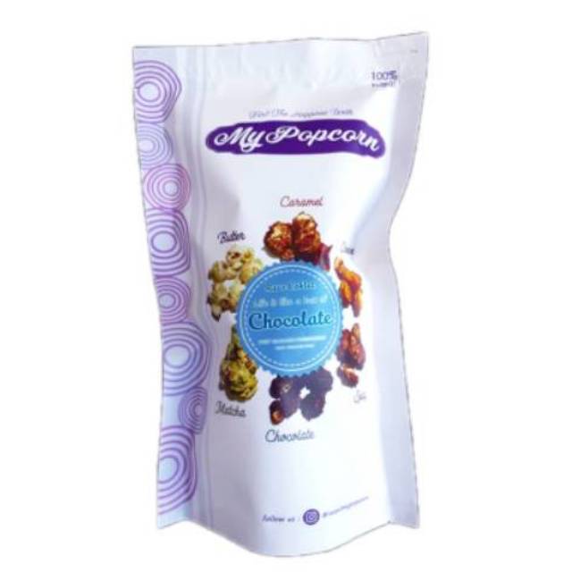 

POPCORN BALI POPCORN ENAK CAMILAN KEKINIAN - My Popcorn chocolate