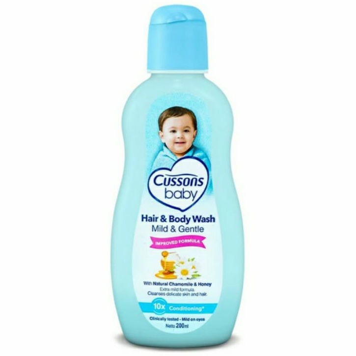 Cussons Milk Bath | Hair &amp; Body Wash CUSSONS BABY 200ml MILD GENTLE Sabun Shampo Bayi Botol 200ml BOTOL