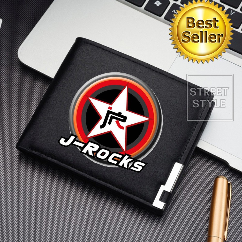 Dompet Pria Lipat JROCKS Dompet Kulit Men Fashion Letter Wallet J-ROCKS KEREN