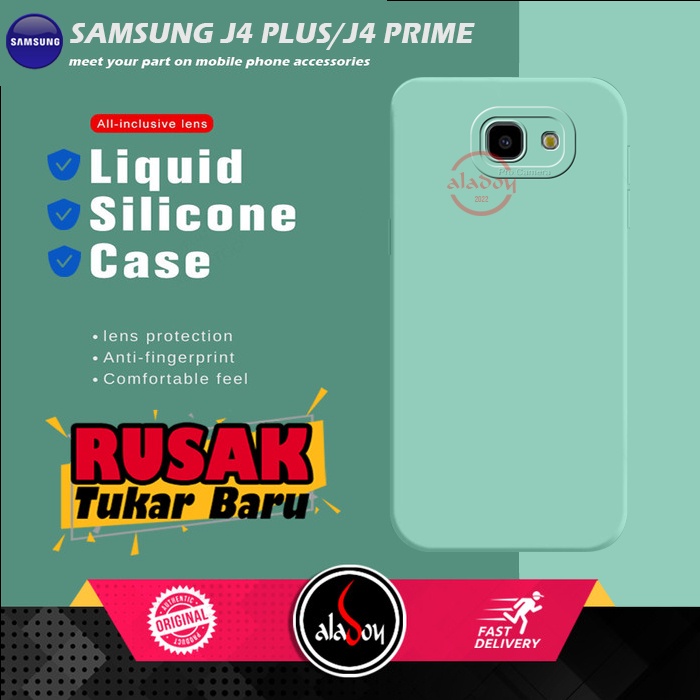 Soft Case Samsung J4 Plus / J4 Prime Case Liquid Silicone Pro Camera Premium Casing