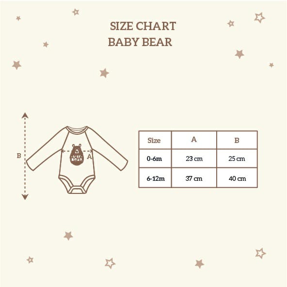 Little Palmerhaus - BEAR Raglan BODYSUIT Family Series (Jumper Bayi) isi 2