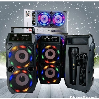 [COD]√ Speaker bluetooth karaoke NIXNOX  FREE MIC big bass speaker portabel termurah