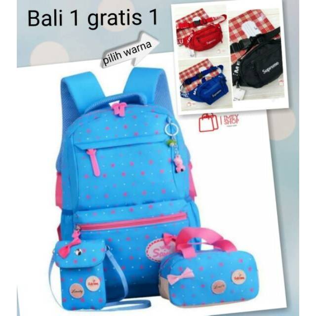 Bigsale beli 1 tas ransel gratis waistbag lokal tas lokal tas murah