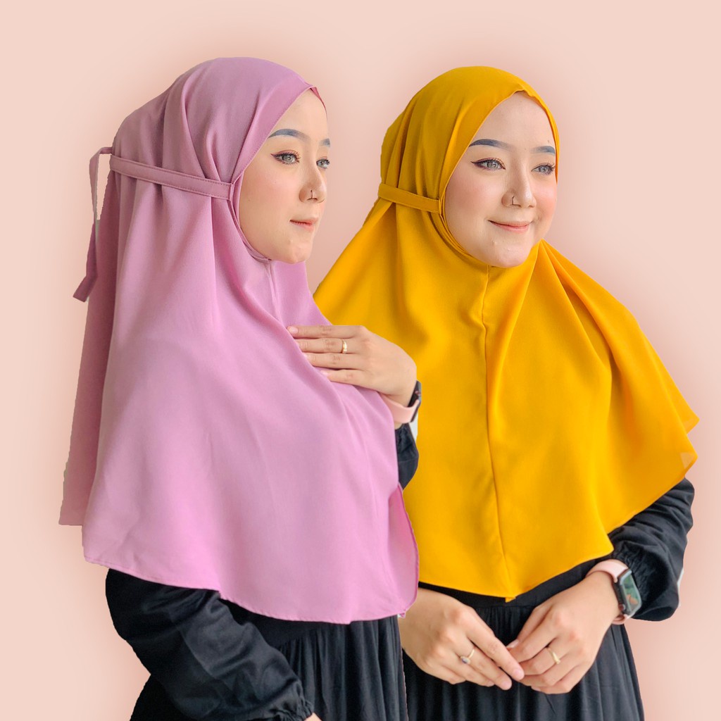 HIJAB BERGO MARYAM TALI NON PET WOLFIS PREMIUM BERGO TALI KHIMAR JILAB KERUDUNG