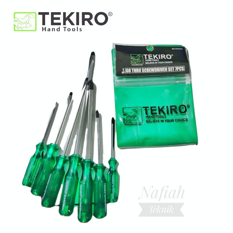 Obeng ketok set TEKIRO ORIGINAL . Obeng pukul TEKIRO ORIGINAL . obeng berkualitas