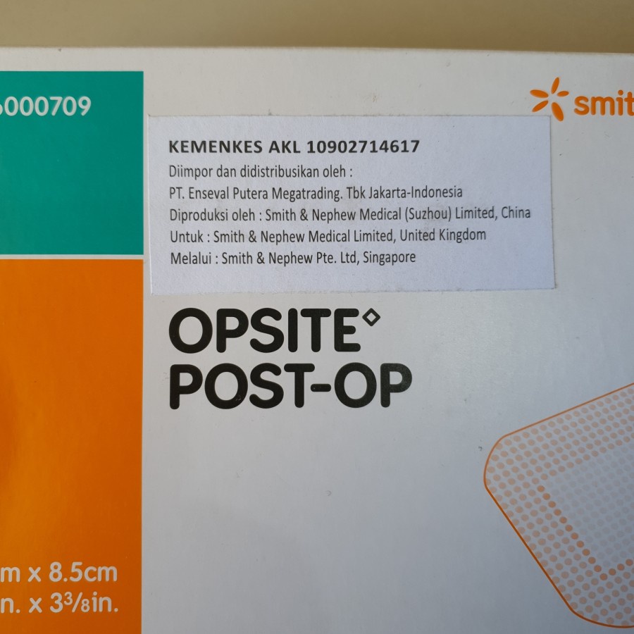 OPSITE POST OP 9,5 × 8,5 cm / Plester tahan air / Opsite Post-OP Perban Anti Air 9,5cm x 8,5cm