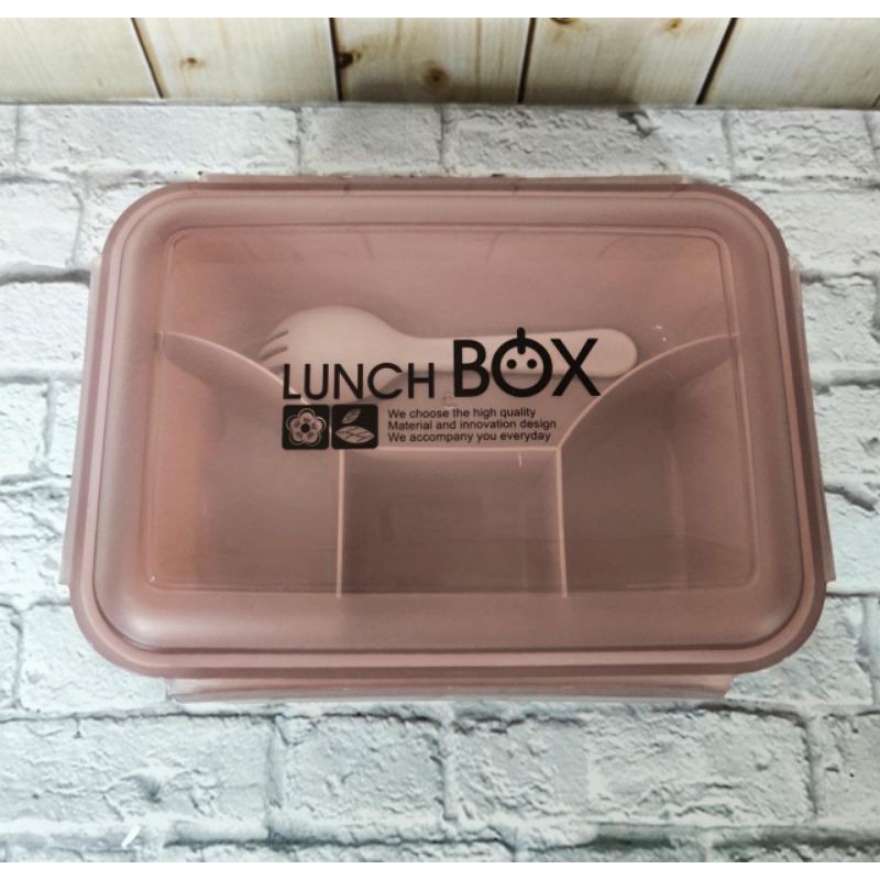 Lunch Box Kaixin 8233 4 Sekat Anti Tumpah